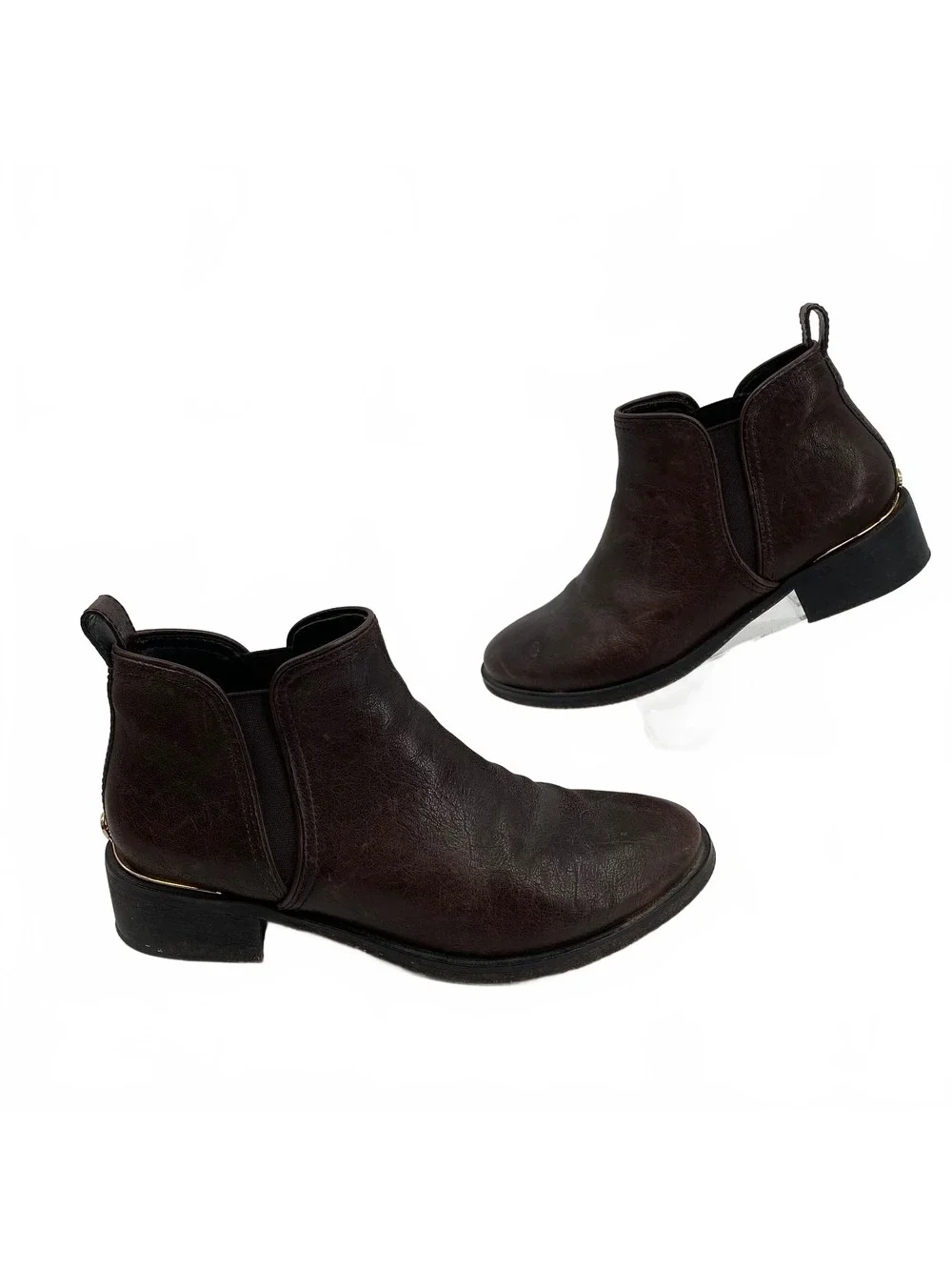 Tory Burch Brown Leather Bootie | Regular US 10.5